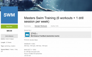 Masters Swim Training